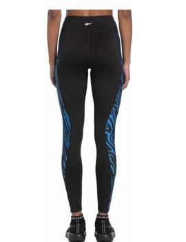 Leggings Reebok Safari Poly Tight Negro/Azul Mujer