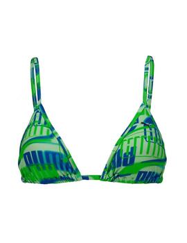 Top Bikini Puma Swim Printed Triangulo Verde Mujer