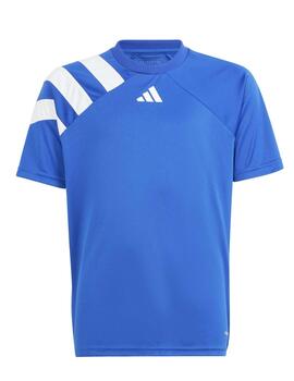 Camiseta Adidas Fortore23 JSY Y Azul/Blanco Niño