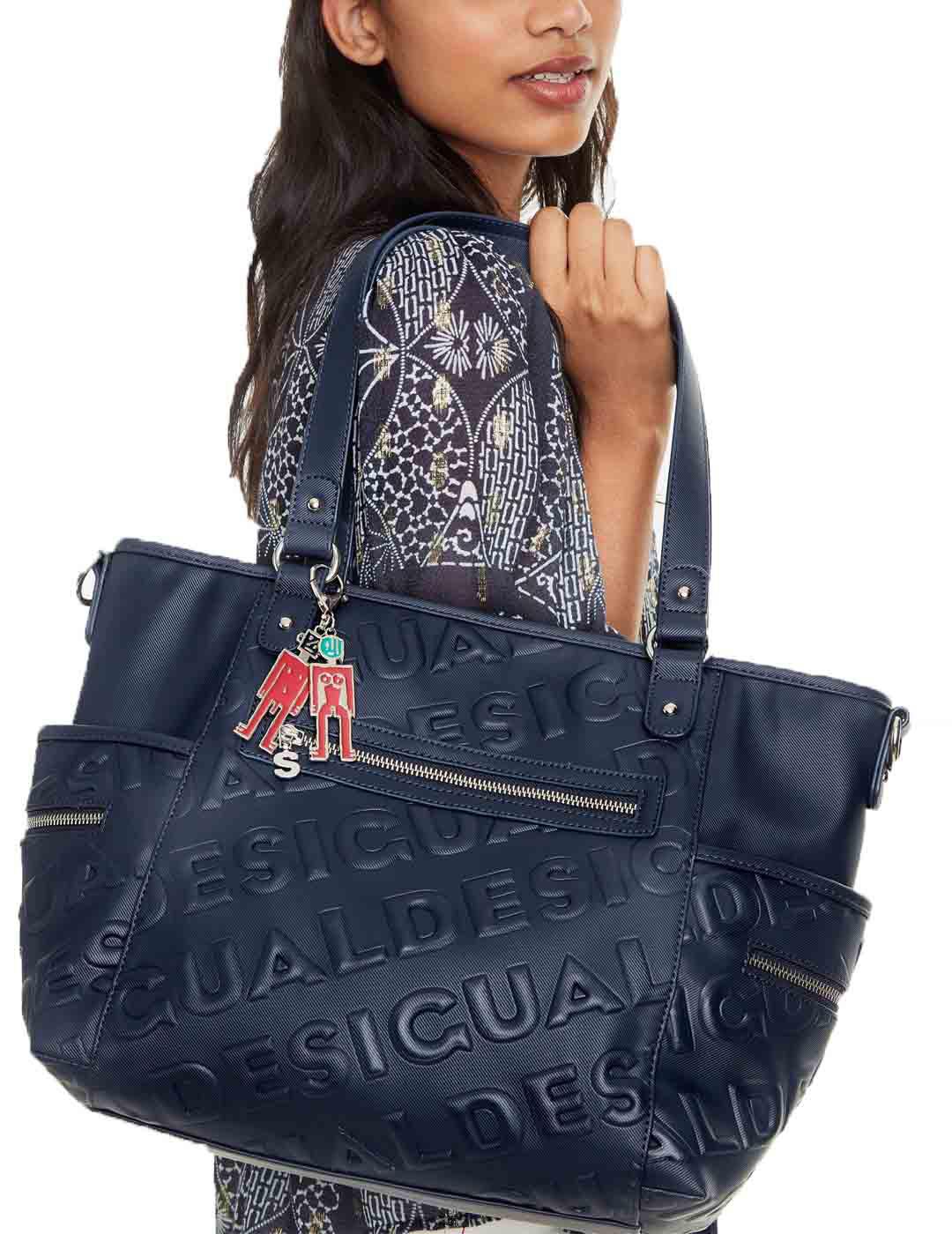 Bolso Bandolera Desigual Bolso Desigual Azul Marino Bolso Azul