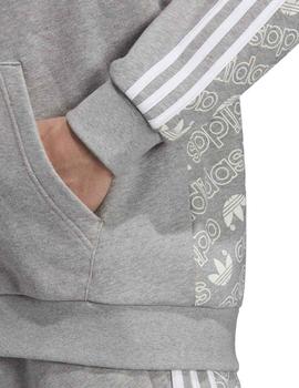 Chaqueta Adidas Monogram Fz Gris