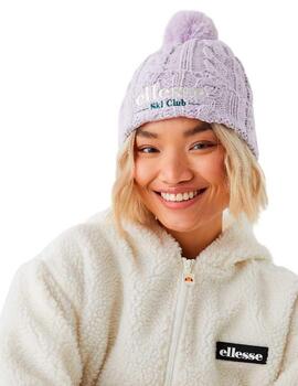 Gorro Ellesse Sanga Pom Pom Lila Mujer
