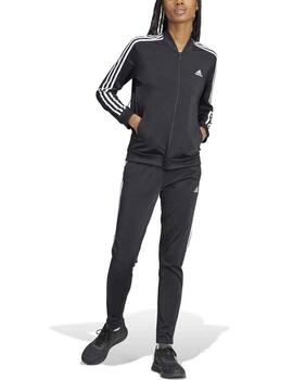 Chandal Adidas W 3S TR TS Negro/Blanco Mujer