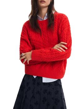 Jersey Desigual Exeter Rojo Mujer