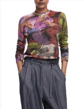 Jersey Desigual Camo Petals Lacroix Multicol Mujer
