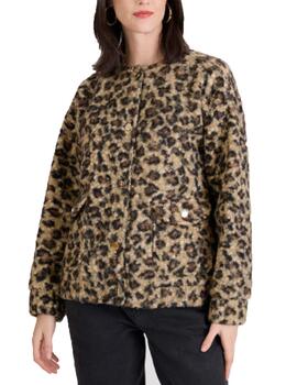 Parka Naf Naf Verseau Animal Print Mujer