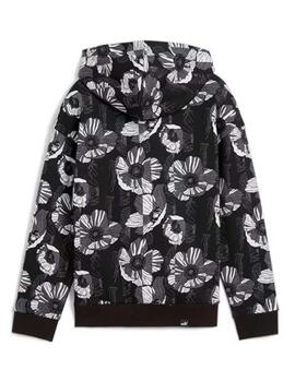 Sudadera Puma ESS  CLASS ACT AOP FL Negro Niña