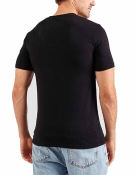 Camiseta Ellesse Ollio MC Negro/Verde Hombre