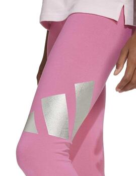 Leggings Adidas JG Glam Rosa Niña