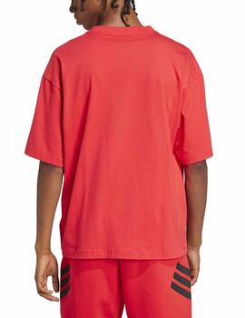 Camiseta Adidas M FI SL Rojo Hombre