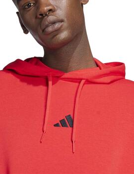 Sudadera Adidas M 3S FT Rojo/Negro Hombre