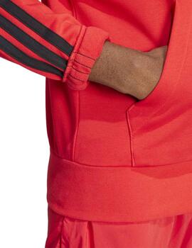 Sudadera Adidas M 3S FT Rojo/Negro Hombre