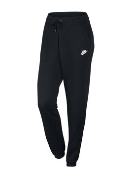 Pantalon W NSW Pant FLC Reg Negro