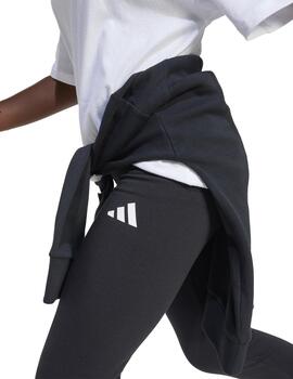 Leggings Adidas JG FI 3SNegro/Blanco Niña