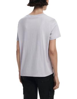 Camiseta Desigual Mickey Mouse Gris Mujer