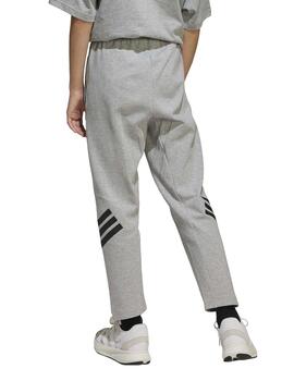 Pantalón Adidas J FI 3S ANK PT Gris