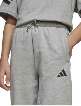 Pantalón Adidas J FI 3S ANK PT Gris
