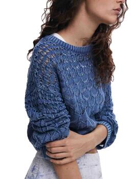 Jersey Desigual Reine Azul Mujer