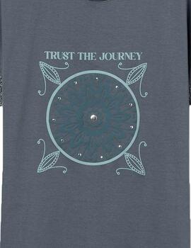 Camiseta Tiffosi Nomada MC Gris Mujer