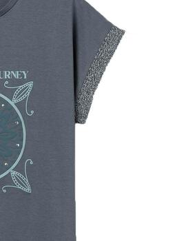 Camiseta Tiffosi Nomada MC Gris Mujer