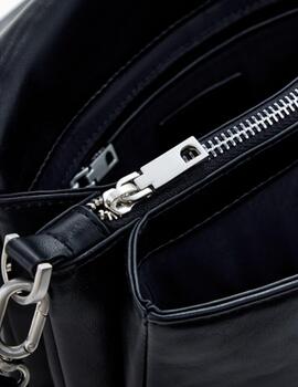 Bolso Desigual Punkette Dortmund Flap Negro Mujer
