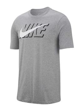 Camiseta M NSW Tee Nike Blk Core Gris