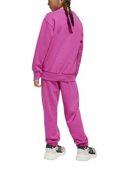 Chándal Adidas LK BL FT Jog Fucsia Niña