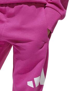 Chándal Adidas LK BL FT Jog Fucsia Niña