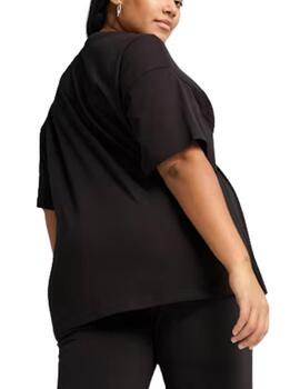 Camiseta Puma ESS Relaxed Negro Mujer