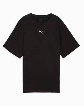 Camiseta Puma ESS Relaxed Negro Mujer