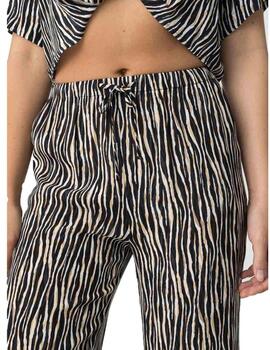 Pantalón Tiffosi Zebra Negro/Crudo Mujer