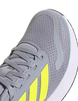 Zapatillas Adidas Runfalcon 5 J Gris/Verde