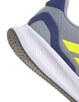 Zapatillas Adidas Runfalcon 5 J Gris/Verde