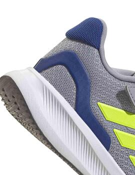 Zapatillas Adidas Runfalcon 5 EL C Gris/Verde