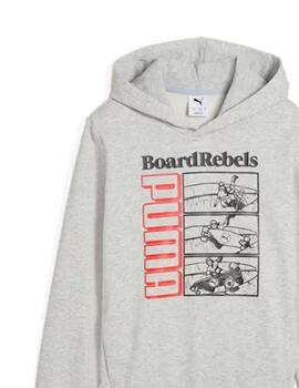 Sudadera Puma MID90S TR B Gris Niño