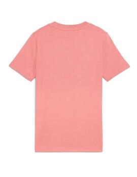Camiseta Puma ESS SCRIPT G Rosa Niña