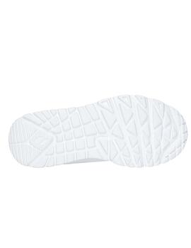 Zapatillas Skechers Uno Lite Lovely L Bco/Mtc Niña