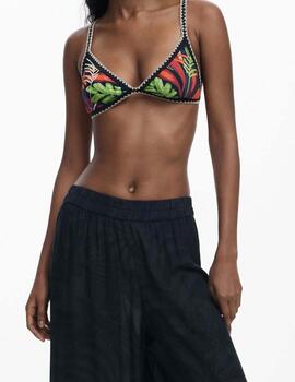 Pantalón Desigual Colibrí Negro Mujer