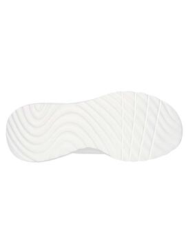 Zapatillas Skechers Bobs Squad Current M Bco Mujer