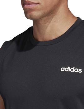 Camiseta Adidas D2M SL 3S Negro