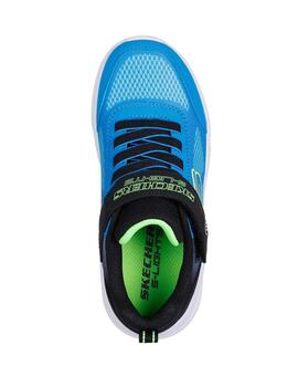 Zapatillas Skechers S-Lights Meteor Azul/Negr Niño