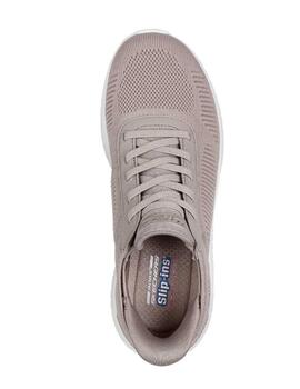 Zapatillas Skechers Bobs Squad Slip-Ins Topo Mujer