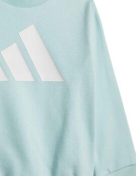 Chándal Adidas I BL FT Jog 240 Verde/Gris
