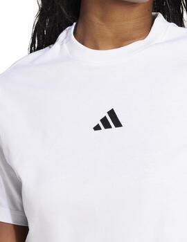 Camiseta Adidas W 3S SJ T Blanco/Negro Mujer