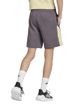 Pantalón corto Adidas J CB Gris/Amarillo