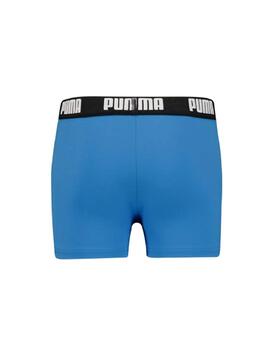Bañador Puma Swim Logo Boxer Azul Niño
