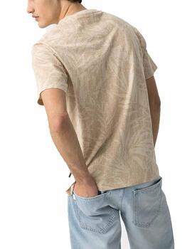 Camiseta Tiffosi Cancun MC Beige Hombre