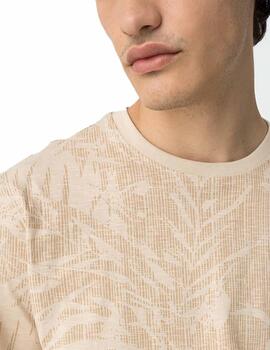 Camiseta Tiffosi Cancun MC Beige Hombre
