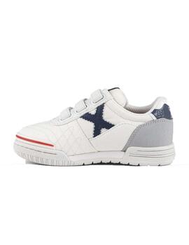 Zapatillas Munich G-3 Kid VCO Bco/Azul/Gris