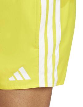 Bañador Adidas 3S BLD SH 3IN Amarillo/Bco Hombre